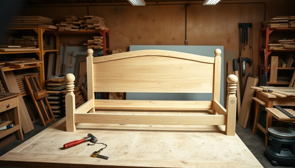 assembling bed frame components