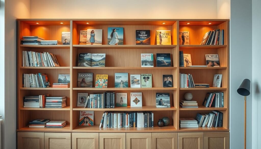 magazine and book storage ideas