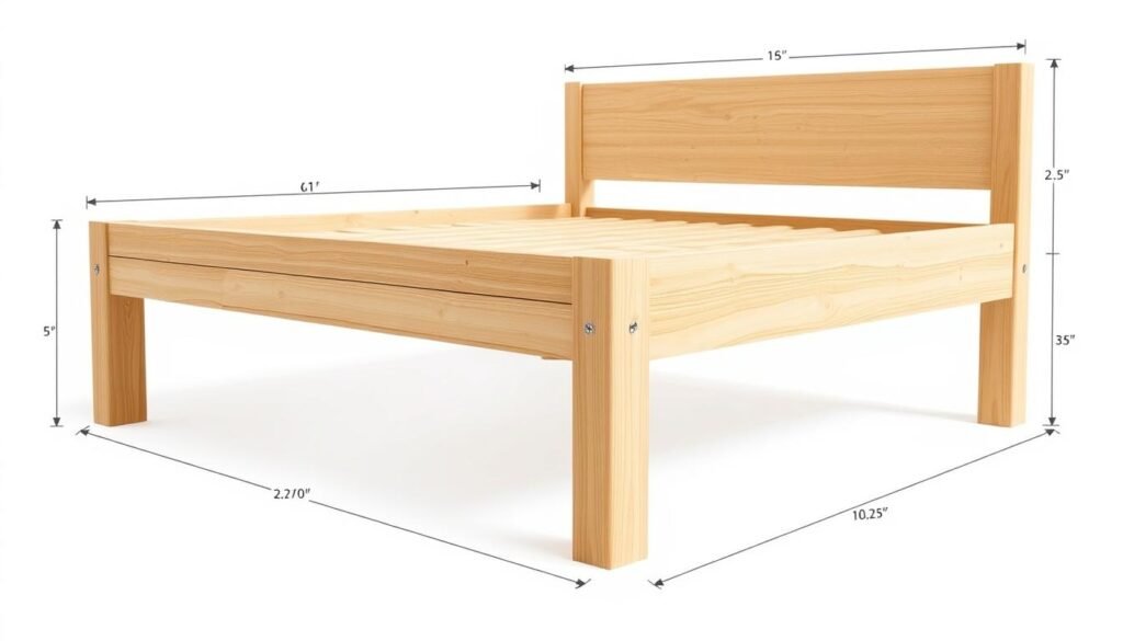 precise measurements for bed frame