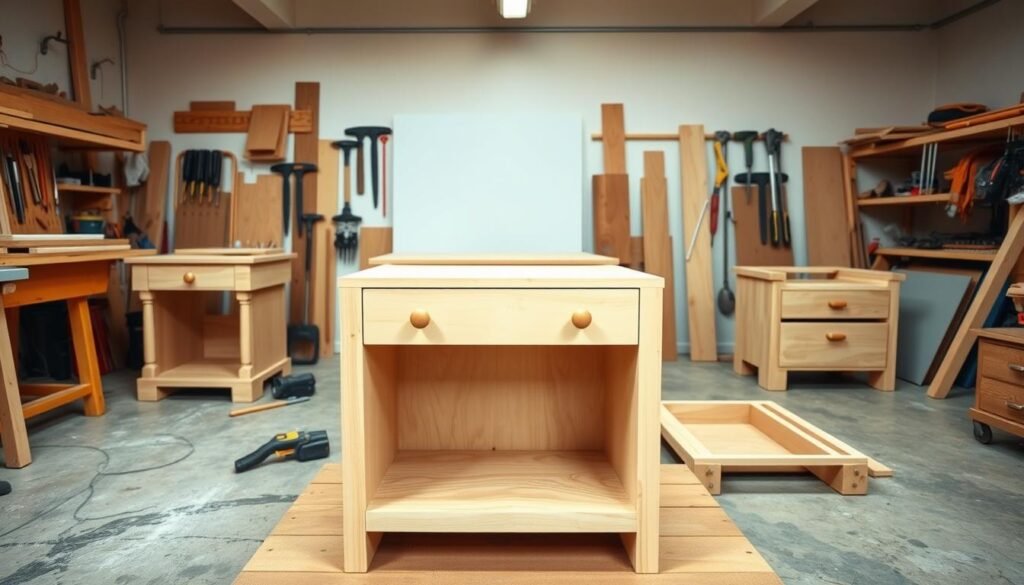 step-by-step nightstand construction
